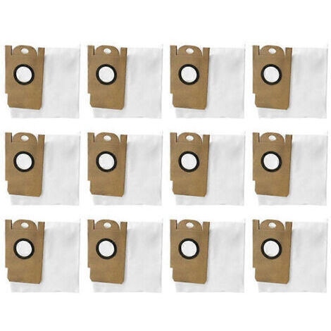 BARKBUSTERS Lot de 12 sacs à poussière pour aspirateur robot Xiaomi Lydsto G2 - Pièce de rechange - Sac poubelle pour le nettoyage domestique