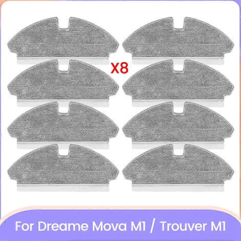 BARKBUSTERS Lingettes de nettoyage pour aspirateur Dreame Mova M1/Trouver M1 - Pièces de rechange - Accessoires de nettoyage ménager efficaces (8 pièces)