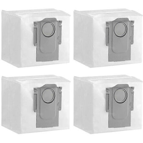 BARKBUSTERS Sac à poussière pour aspirateur robot Roborock Q5+ S7 MaxV Ultra, sac Acuum grande capacité 3 L compatible (4 pièces)