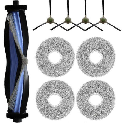 BARKBUSTERS Pièces de rechange pour aspirateurs robots Lefant M3 : 1 brosse principale, 4 brosses latérales, 4 lingettes de nettoyage.