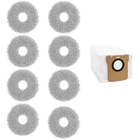 BARKBUSTERS Paquet de 8 tampons de vadrouille pour Dreame L10S Ultra, tampons de vadrouille lavables pour aspirateur Robot Dreame L10 Ultra / L10S Pro / L10S Ultra (1/5)