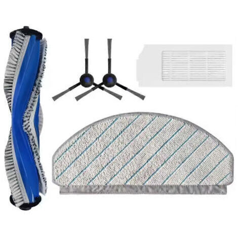 BARKBUSTERS Lot de 5 pièces de rechange pour aspirateur Ecovacs Debot N20 / N20 Plus / N20 Pro Plus : brosse, filtre et chiffon de nettoyage.
