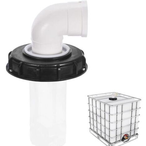 BARKBUSTERS 90° Couvercle de Réservoir IBC avec Filtre en Nylon Lavable pour Réservoir d'eau de Pluie IBC 1000 litres , Filtre À Couvercle IBC Accessoires de Réservoir IBC , Filtre à Eau de Pluie en N