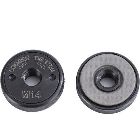 BARKBUSTERS Écrou à dégagement rapide SDS Clic M14, compatible avec toutes les meuleuses d'angle AEG, Black & Decker, Dewalt, Flex, Hitachi, Metabo, Makita, etc., noir (1/5)