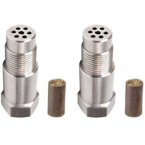 BARKBUSTERS Lot de 2 capteurs d'O2, capteur d'oxygène pour voiture Cel Fix Check Engine Light Eliminator Adapter Oxygen M18X1.5