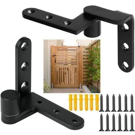 BARKBUSTERS Charnière de porte pivotante, quincaillerie de porte pivotante, charnière à 270 degrés, charnière de porte robuste, poids maximum 68 kg, charnières de porte de clôture, charnières de porte (1/4)