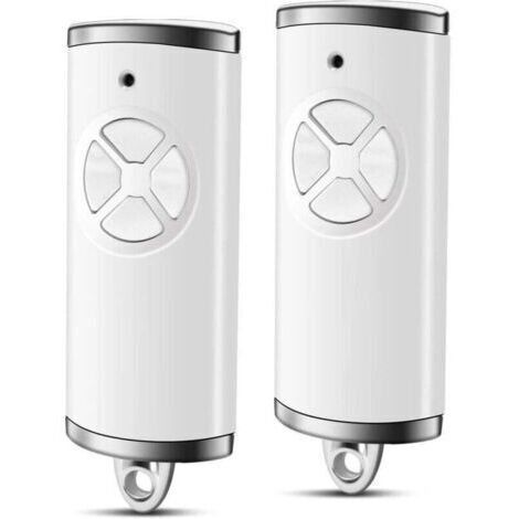 BARKBUSTERS Lot de 2 émetteurs manuels compatibles avec Hörmann - Ouverture de porte de garage - Avec 4 fonctions - Compatible avec Hörmann HSE2-868-BS, HSE-4-868-BS, HS1-868-BS, HSS4-868-BS - Blanc 4