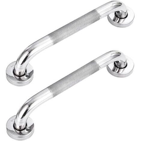 BARKBUSTERS Lot de 2 barres d'appui de salle de bain en acier inoxydable 304 avec poignée antidérapante,pour baignoire,toilettes , salle de bain , rampe d'escalier