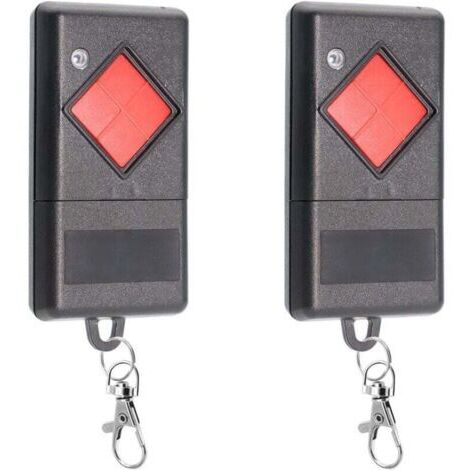 BARKBUSTERS Lot de 2 télécommandes de rechange pour porte de garage Dickert 40,685 MHz, 4 canaux, compatibles avec Dicket MAHS40-01, MAHS40-04