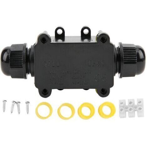 BARKBUSTERS Lot de 3 boîtes de jonction IP68, connecteur de protection étanche à 2 voies pour câbles souterrains extérieurs, destiné aux connexions électriques.