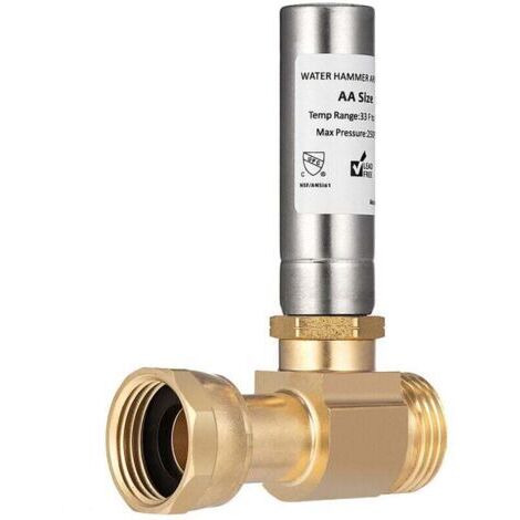 BARKBUSTERS Éliminateur de Coups de Bélier en Acier Inoxydable S-241 pour Machines à Laver, Joint Rotatif de 3/4 Pouces