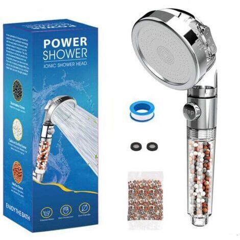 BARKBUSTERS Pommeau Douche Haute Pression Pomme de Douche Anti Calcaire Filtrant,3 Modes De Douche Convient à Salle De Bain