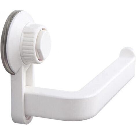 BARKBUSTERS Porte-papier toilette auto-adhésif, fixation murale sans perçage, forte adhérence, pour salle de bain et cuisine (blanc cassé) (1/5)