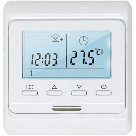 BARKBUSTERS Thermostat d'ambiance programmable avec sonde 16A pour chauffage électrique au sol, thermostat numérique pour chauffage électrique au sol