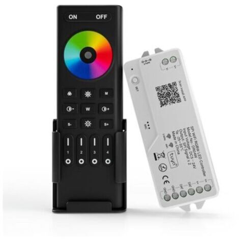 BARKBUSTERS Contrôleur WiFi 2,4 GHz DR04W SPI RGBW RC03RF, télécommande Tuya APP