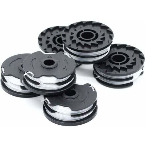 BARKBUSTERS Lot de 6 Bobines de Fil de Rechange pour Débroussailleuse sans Fil LIDL Parkside (PRTA 20-Li, PRT 550, PRT 300) - 1,6 mm, 2 x 4 m (1/4)