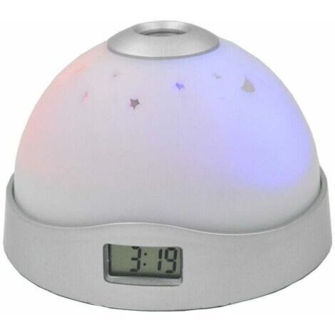 BARKBUSTERS Reveil Projecteur Plafond,Réveil à Projection avec lumière d'ambiance (Hors Piles), Horloge numérique Réveil Projection Plafond Simple et Pratique, Projecteur LED pour Chambre .
