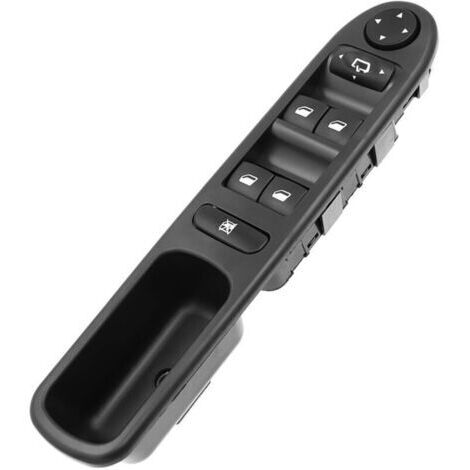 BARKBUSTERS Levé Vitre Avant Gauche Drive CÔTÉ Vitre Électrique Interrupteur Principal, Interrupteur de Lève-Vitre Compatible pour Peugeot 307 307SW 307CC--