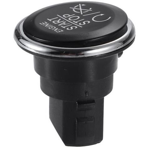BARKBUSTERS Motoforti Bouton de démarrage et d'arrêt du moteur, bouton poussoir de démarrage, pour Dodge Challenger 2008-2014, plastique, No.1FU931X9AC, noir