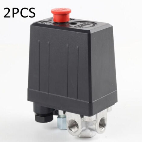 BARKBUSTERS Pressostat de compresseur d'air avec 4 sorties pièces de compresseur de soupape de commande de pressostat, Monophasique, ¼\