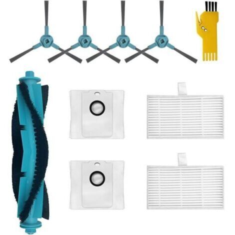 BARKBUSTERS Kit d'accessoires pour Conga 2499 Ultra Home Advanced Conga 2499 Ultra X-Treme Robot Aspirateur Pièces de rechange 9 Packs 1 Brosse principale, 2 Filtres, 4 Brosses latérales, 2 Sacs