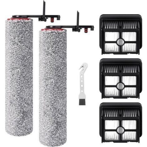 BARKBUSTERS Rouleau de Brosse et Filtre HEPA pour Dreame H15 Pro Heat Aspirateur Laveur Accessoires, 2 Brosse rotativede rechange, 3 Filtre derechange, 1 Brosse de nettoyage