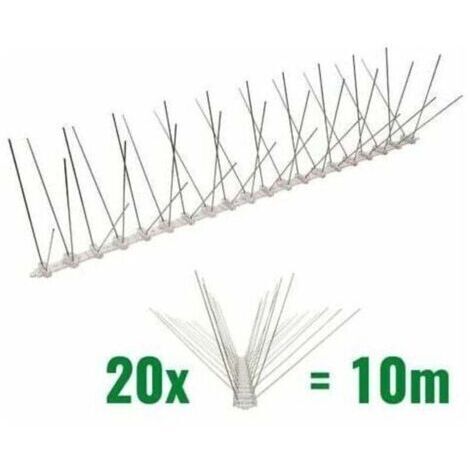 BARKBUSTERS Taubenabwehrhaken aus Polycarbonat, 10 Meter, 4 Reihen, hochwertige Lösung zur Vogelabwehr (1/4)