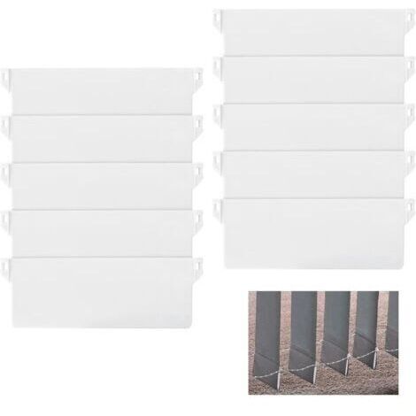 BARKBUSTERS 10pcs Plaque de Lestage Store Californien Poids Lest Stores Verticaux Plaque Lestage Store Lamelle Verticale 125mm Pièce Rechange Blanche