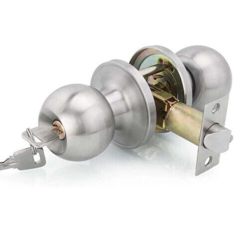 BARKBUSTERS Poignée De Porte, Ronde Bouton Serrure Verrouillage Porte, Verrouillage par clés, Taille du loquet 60 / 70mm,-- (1/4)