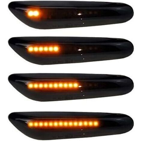BARKBUSTERS Feux de jour Clignotant latéral LED dynamique 2Clignotants LED orange 16 LED 2835SMD Fumée pour E90 E91 E92 E60 E87 E82 E46 SB10 - Dynamique