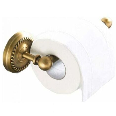 BARKBUSTERS Porte-Papier Toilette Mural Laiton Antique Support de Rouleau de Salle de Bain Rétro Porte-Rouleau de Papier WC avec Support pour téléphone portable