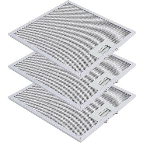 BARKBUSTERS Filtre Hotte Extractrice 305mm x 267mm Filtre à Graisse Métallique Compatible avec Elica Hotte Extracteur de Cuisine par (3 Pièces) (1/4)