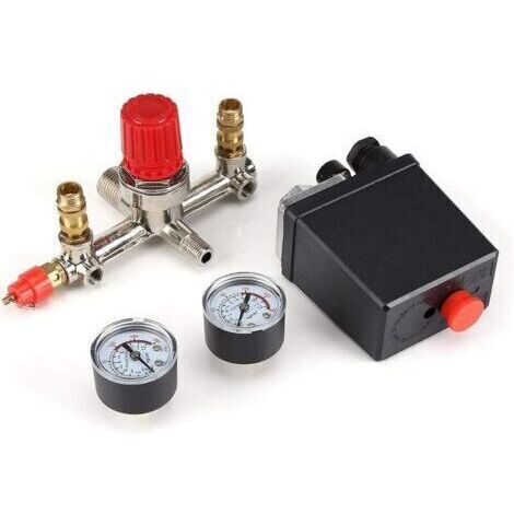 BARKBUSTERS Vtizikl Pressostat - Manomètre Régulateur Manomètres Compresseur d'air Valve Switch Switch Control pressostat Accessoires compresseur