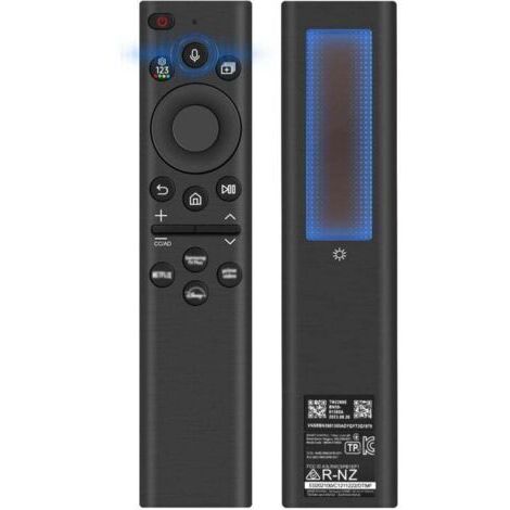 BARKBUSTERS Télécommande de Remplacement BN59-01385A pour Samsung Smart TV, télécommande vocale Solaire avec 4 Touches de Raccourci, Compatible avec The Frame, Neo QLED, Crystal UHD Series 2021-2023