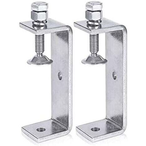 2Pcs Serre Joints C 100MM, Pince C Acier Inoxydable, Pince en C Pince à Bois avec Larges Ouvertures de Mâchoire pour Soudage Charpentier Montage Domestique, l'Ébénisterie