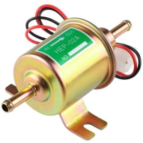 Pompe à carburant électrique universelle à essence diesel 12 V HEP-02A, modèle OEM basse tension, adaptée à la plupart des carburateurs de voiture, motos, VTT et autres pièces non d'origine
