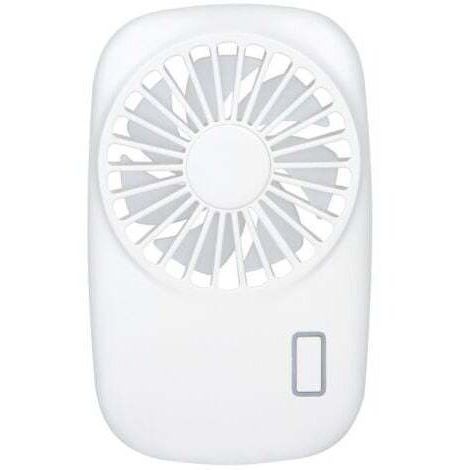 Mini ventilateur portatif puissant, petit, personnel, portable, vitesse réglable, rechargeable par USB, refroidissement - Blanc