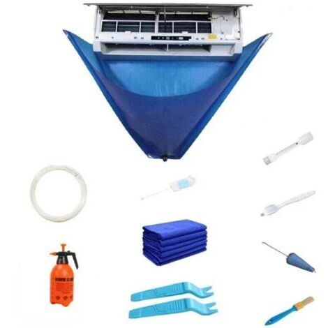 Lavage pour climatiseur - Kit Nettoyage Mural qualité supérieure - Sac Service pour climatisation avec Tuyau d'eau pour Mini-unités AC divisées (1/5)