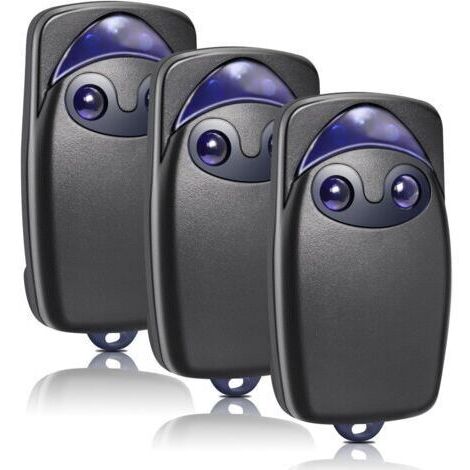 Telecommande Portail pour Flor-s, 3PCS 433,92 MHz Telecommande Porte de Garage Compatible avec Flo2R-S,  2 Canaux