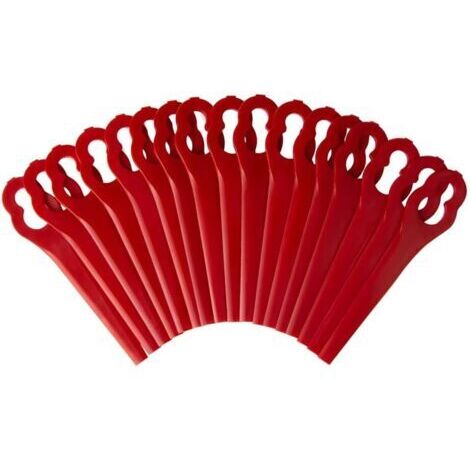 100Pcs PA6 Lames pour Coupe-Bordures Einhell GE-CT 18 Li, GC-CT 18/24 Li, BG-CT 18 Li, RG-CT 18 Li,Lames de Rechange Plastique pour Einhell sans Fil (1/5)