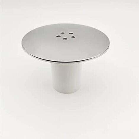 115mm Bonde Douche, Bonde de Douche, Remplacement de Couvercle de Siphon Douche, Capot Bonde de Douche Universelle, Couvercle de Prise de Douche Chromé, Débit Rapide (1/4)