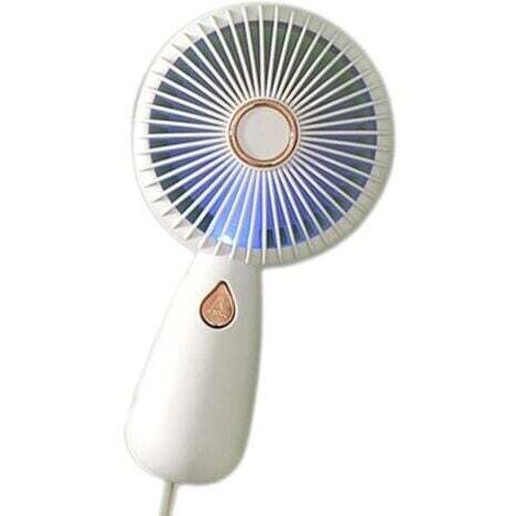 Petit ventilateur portatif, ventilateur personnel portatif - Ventilateur à main rechargeable - Ventilateur portable avec lumière colorée