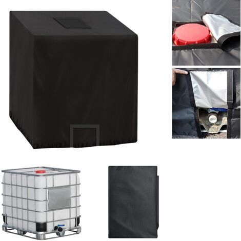 Bâche de réservoir deau,Bâche Couverture Réservoir pour Cuve 1000L,Capôt de Protection Container Citerne Eau,Anti-UV Anti-Pluie,120x100x116cm (1/5)