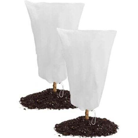 80 x 120cm Voile Hivernage Plante Exterieur, Lot de 2 Housse d'hivernage pour Plantes en Pot, 80 x 120cm Contre Le Froid et Le Gel, 60g/m² bâche Protection Arbustes Couverture (1/5)