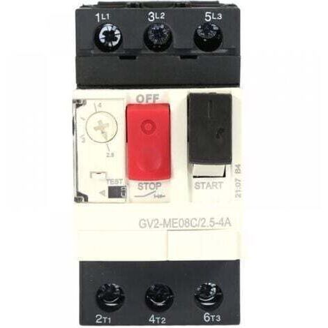 Disjoncteur de protection moteur GV2-ME08C Commutateur de protection moteur 2.5-4A (1/5)