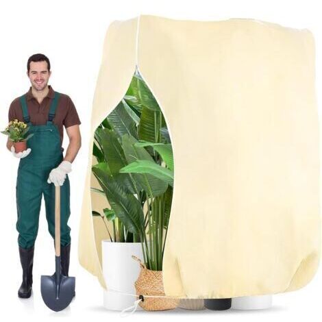 Hivernage Plante, Housse Hivernage Plante avec Cordon de Serrage et Zipper, 200 x 240 CM Housse de Protection Plantes Voile d’Hivernage Plante Respirant Réutilisable (1/5)