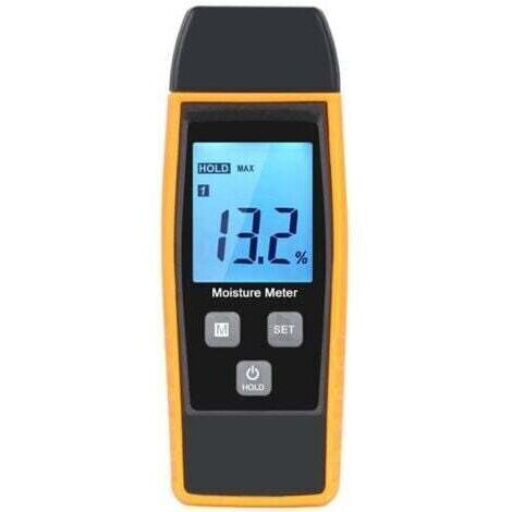 Testeur d'humidité, testeur d'humidité pour murs et bois, compteur de fuites, humidité, détecteur de teneur en eau avec écran LCD,hygrometre interieur,testeur humidité bois