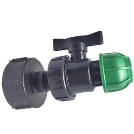 IBC - Portable Ton Barrel Accessoires Joint de tuyau de jardin Adaptateur de joint de tuyau en PE sûr et durable pour les connecteurs d'eau de maison et de jardin Generic (sortie 20 de la vanne de fi