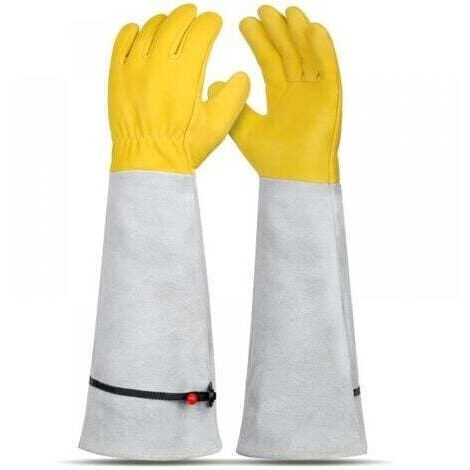 Gants anti-coupures de jardinage, 43CM, anti-épines pour plantation de jardin, gants de travail en cuir, outils de jardinage