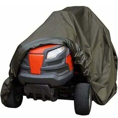 Housse de Tondeuse autoportée, imperméable, Robuste, Durable, résistante aux UV et à l'eau pour Tracteur de Jardin autoporté à l'intérieur et à l'extérieur (Color : Green, Size : 1406691CM)330g TRIMEC